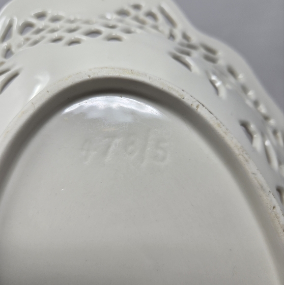 Schumann Bavaria Yellow Rose Serving Decor Dish Porcelain Perforated Edges - Picture 10 of 13